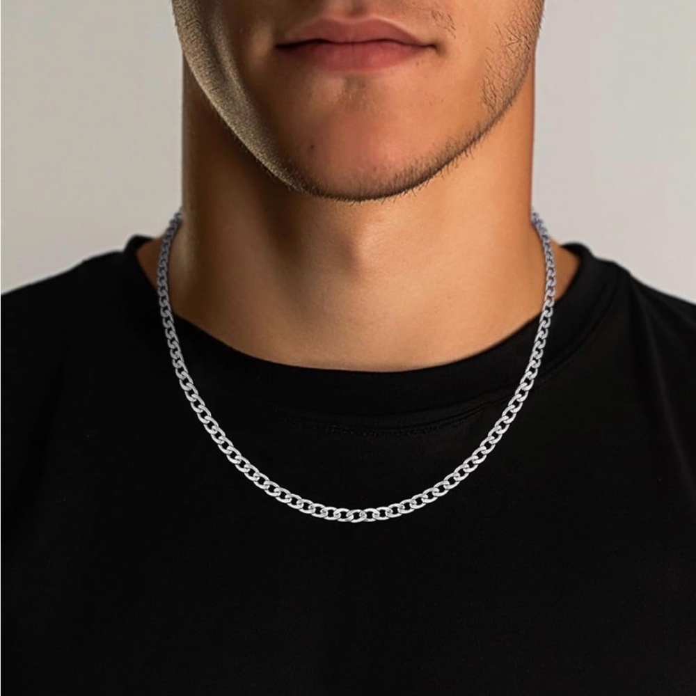 Men's Silver Chain Necklace